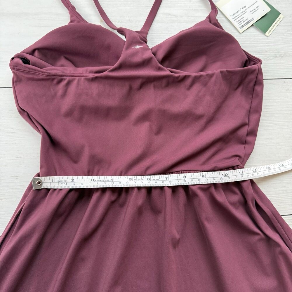 Halara Womens Small Softlyzero Airy Everyday Midi Chill Dress Purple Pockets New - Picture 7 of 8